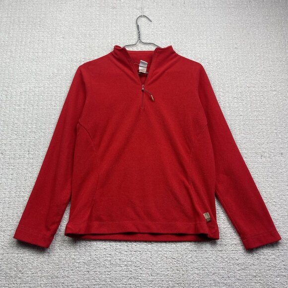Sierra Designs Polar Fleece Pullover Women’s Sz S Red 1/2 Zip Outdoor Hiking ** - Picture 1 of 16